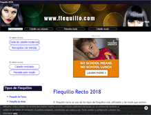 Tablet Screenshot of flequillo.com